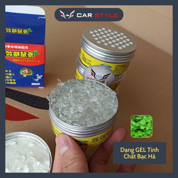Sáp đuổi chuột ô tô chống chuột hương liệu tự nhiên không gây mùi độc hại cho người trên xe dạng gel hương bạc hà