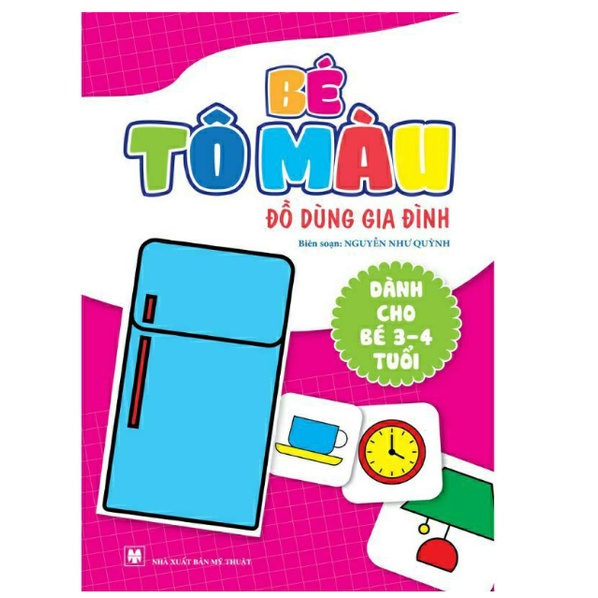 Sách - Bộ Tô Màu - Bé Học IQ 3-4 Tuổi  NSTO