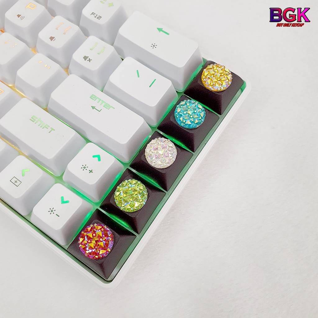 Keycap lẻ hình đá kim cương lấp lánh cực đẹp Keycap Artisan