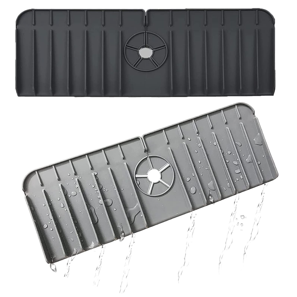 A-LIFE Thảm Silicon Lót Vòi Nước Bồn Rửa Nhà Bếp Chống Văng