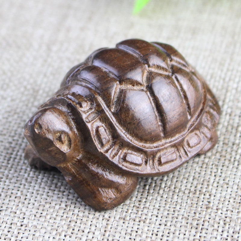 Đồ Chơi Rùa Gỗ Nhỏ Tay Cầm Bằng Gỗ Xám Da Việt Nam