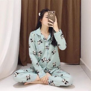 Bộ Pijama Kate Thái Tay Dài Quần Dài Siêu Xinh- GIAO MẪU NGẪU NHIÊN