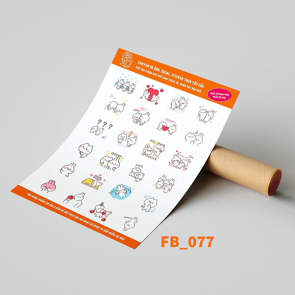 [SIÊU CUTE - 5K] Sticker Nhãn Dán Trang Trí Nhật Ký Kế Hoạch EMOJI FACEBOOK | Nhiều mẫu