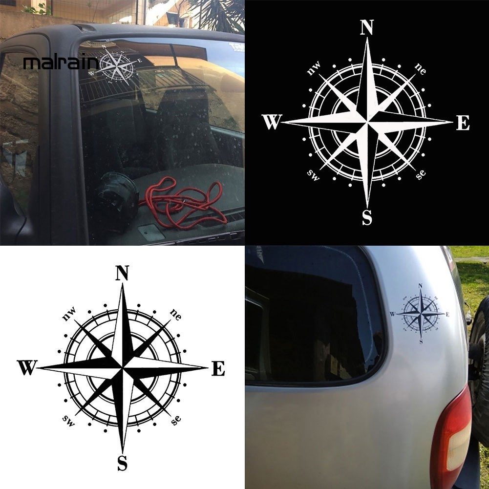 Sticker Dán In Họa Tiết La Bàn Dành Cho Ô-Tô