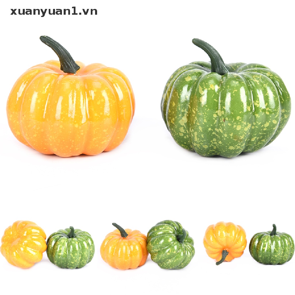 Bí Ngô Nhân Tạo Sống Động Như Thật Trang Trí Nhà Cửa