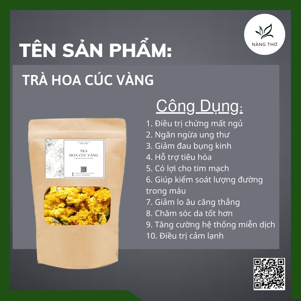 ✅[HÀNG LOẠI 1]200gr Trà Hoa Cúc Vàng Sấy Khô Hoàng Cúc Nguyên Bông Tự Nhiên, Đẹp Da, An Thần