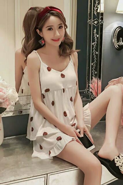 [Mã WAPUSH hoàn 12% xu đơn 99k] bộ ngủ nhà quả dâu túi zip cam kết màu như hình có ảnh thật | BigBuy360 - bigbuy360.vn