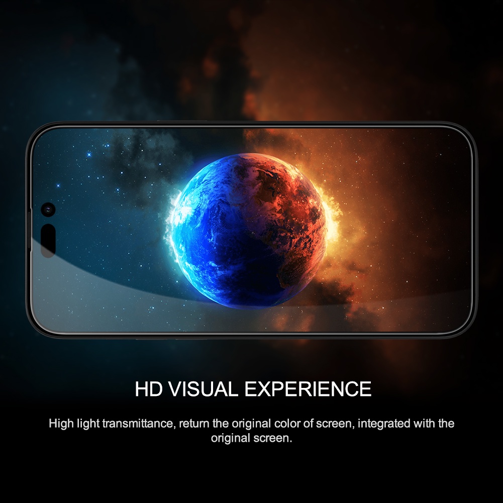 Kính cường lực NILLKIN 9H bảo vệ toàn màn hình chống trầy dấu vân tay thích hợp cho iPhone 14 Pro Max