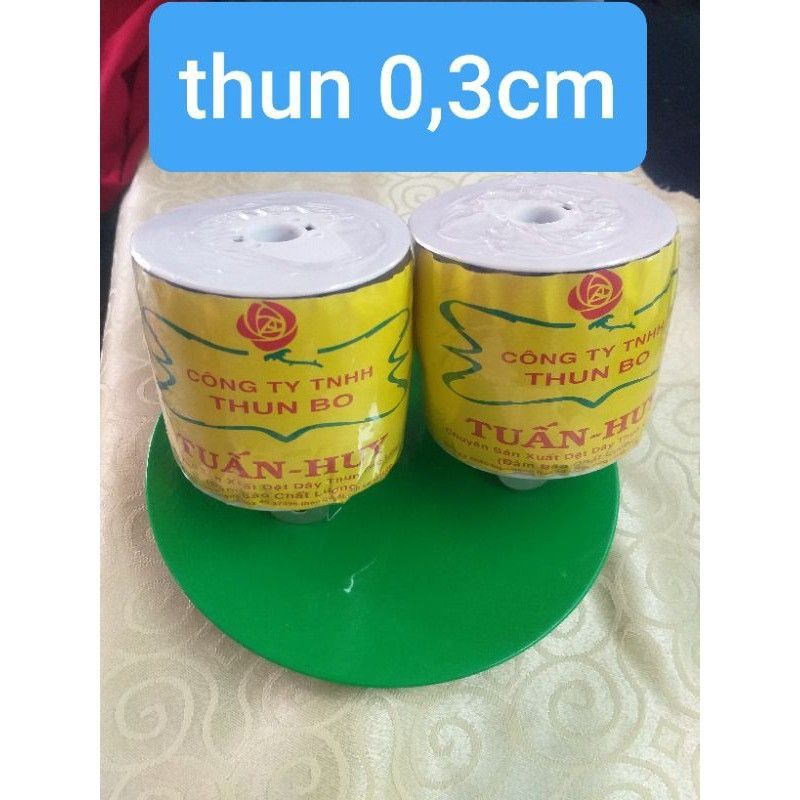 10m Thun 3-5-1cm , màu đen,trắng