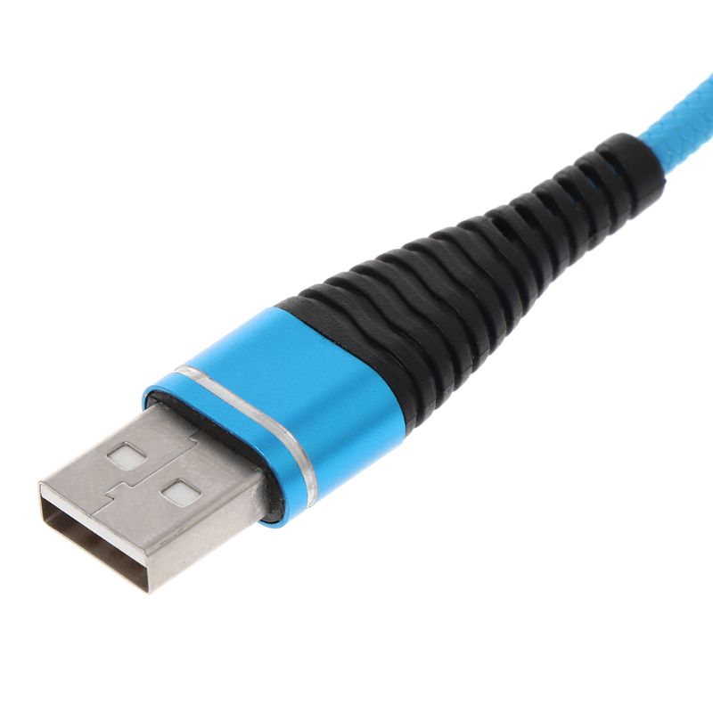 Cáp sạc nhanh USB C 2A thiết kế kiểu lò xo bện xoắn sử dụng đa năng