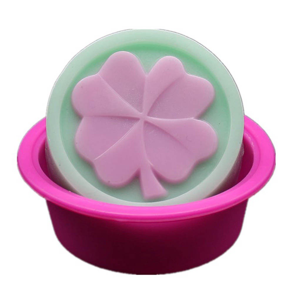 Set 2 khuôn silicon kiểu cỏ ba lá để làm bánh/ xà phòng đa năng