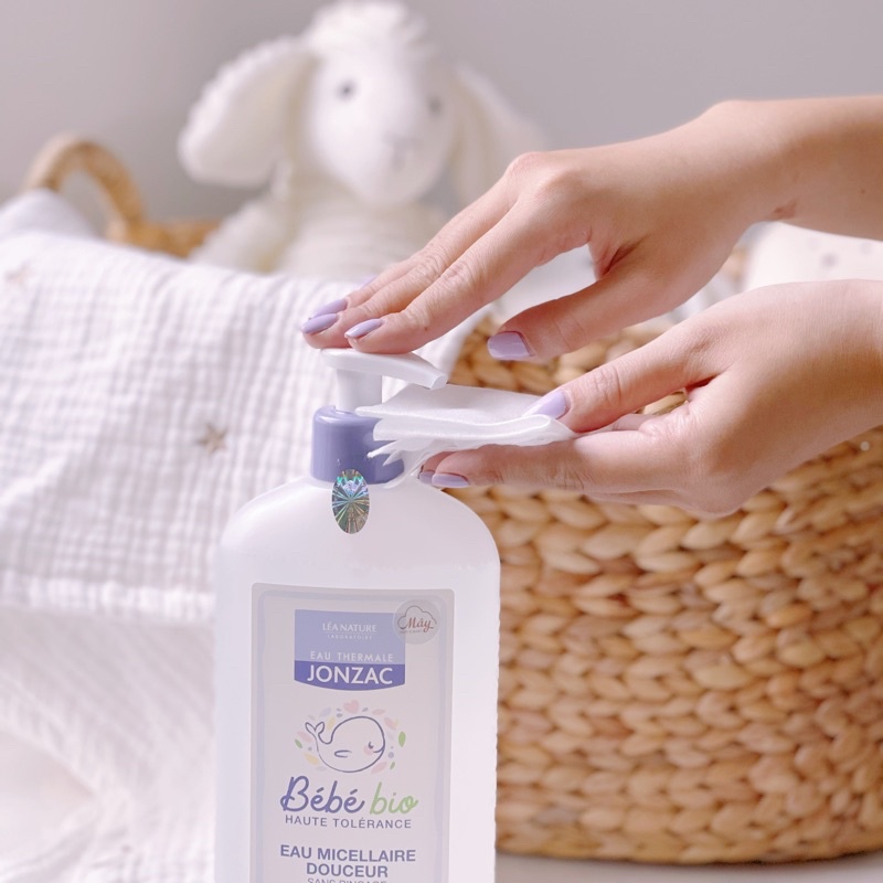 Bộ sản phẩm hữu cơ Jonzac vệ sinh thay tã bỉm chống hăm khử mùi cho bé từ sơ sinh