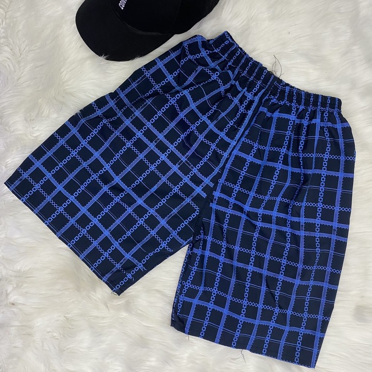 Quần Short Nam Sọc Kẻ Caro Mặc Nhà Cotton Nhiều Màu HL BASIC