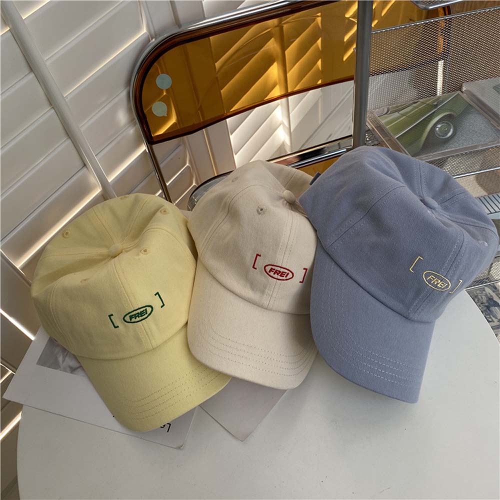 Mũ lưỡi trai thêu chữ phong cách hip hop Hàn Quốc cho nữ