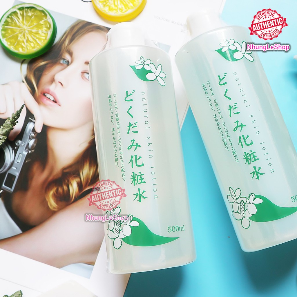 Nước Hoa Hồng Diếp Cá Lotion Dokudami Ngăn Ngừa Mụn Toner 500ml [Hàng Nội Địa Nhật]