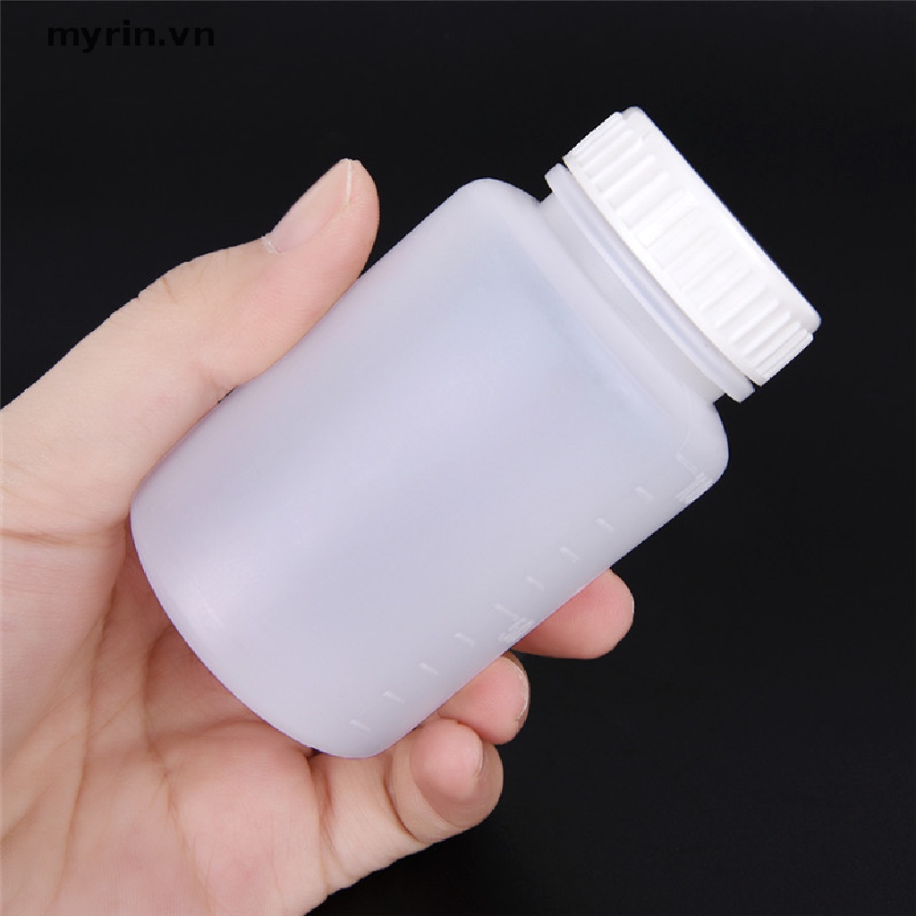 Set 2 Chai Nhựa Trong Suốt Hình Trụ 100ml Đựng Mẫu Hóa Học