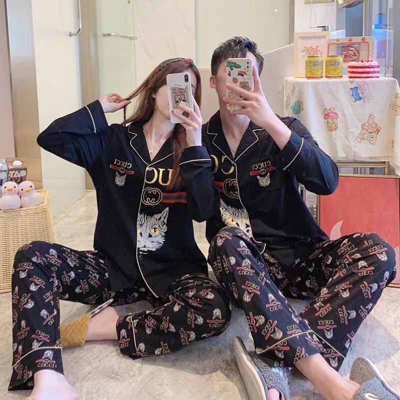 Bộ đồ lụa mặc nhà dành cho nam và nữ - Pyjama cho các cặp đôi