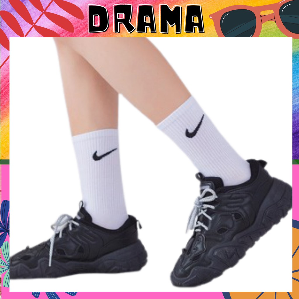 Tất Nike cao cổ, Tất thể thao cổ cao [XUẤT DƯ] Vớ nam nữ Chất liệu Cotton dày dặn, Đổ sỉ giá tốt nhất thị trường TAT003