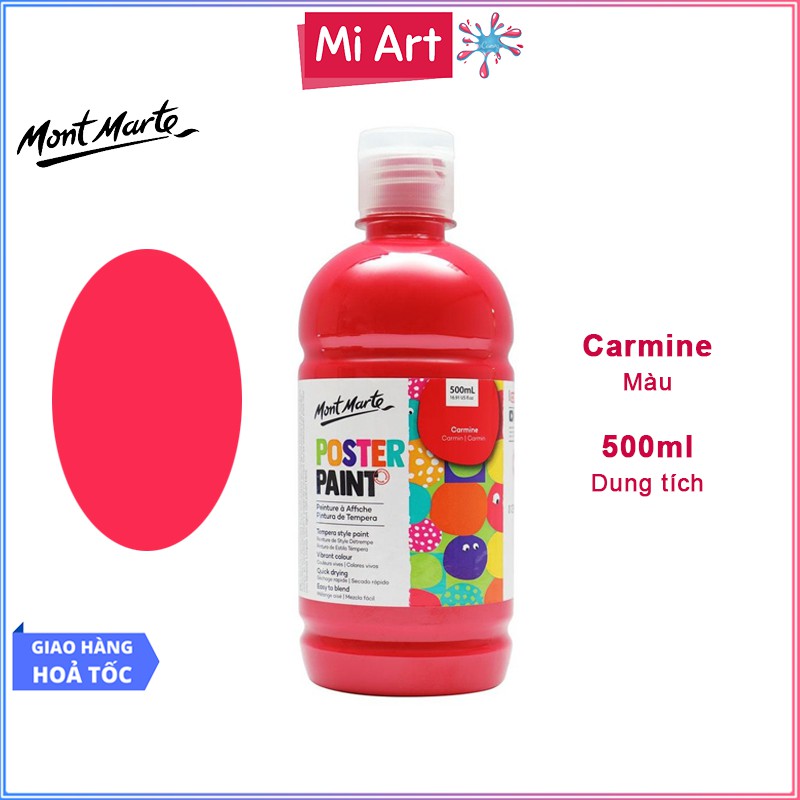 Màu Nước Poster Paint Mont Marte 500ml - Carmine - MPST0003