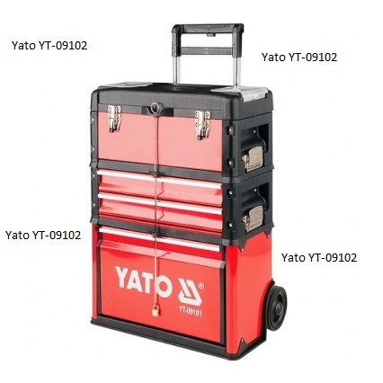 Vali đựng đồ nghề di động 3 ngăn Yato YT-09102