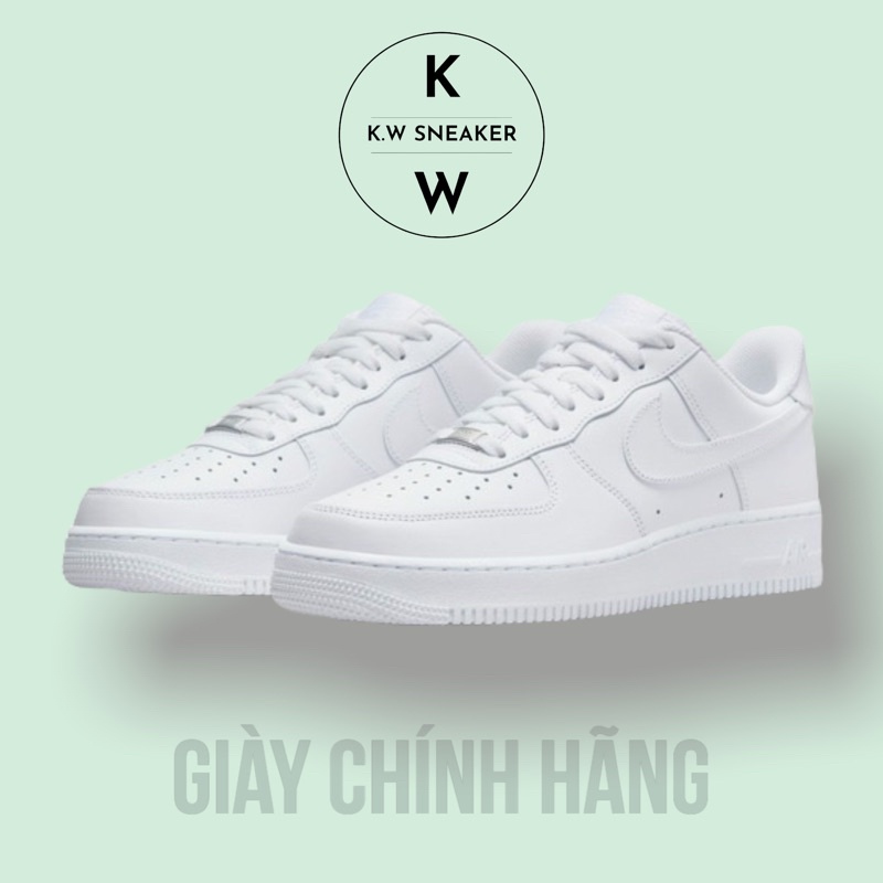 (Chính Hãng) Giày Air Force 1 Full White chính hãng, giày Nike AF1 chính hãng