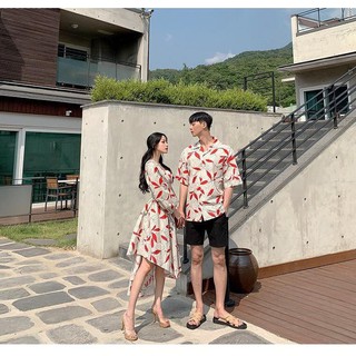 Đồ đôi nam nữ đẹp ❤️FREESHIP❤️ Áo cặp đôi dễ thương chụp ảnh cưới đi biển nam nữ Hàn Quốc Couple AV54