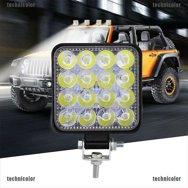 Đèn Led Sương Mù 48W 16 Bóng Chuyên Dụng Cho Xe Hơi Địa Hình ATV