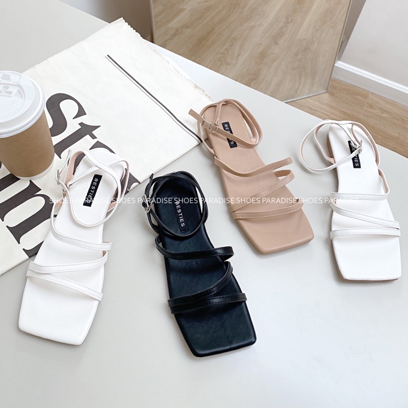 Giay sandal nữ đẹp dây mảnh đế bệt thời trang giá rẻ Shoes Paradise QT59