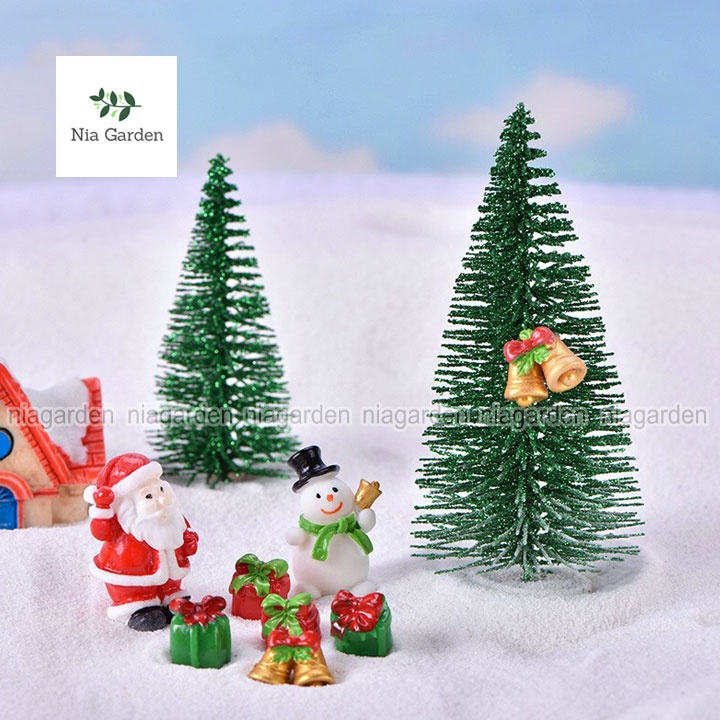 Cây thông Noel mini để bàn trang trí giáng sinh Christmas decor Nia Garden N5