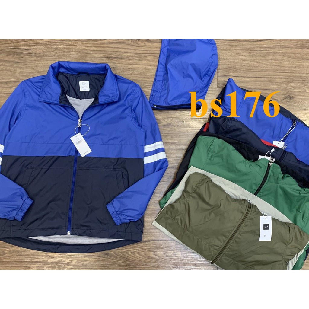 * Mã BS176: Áo gió Gap bé trai hàng VNXK, lớp gió ngoài chống nước nhẹ, trong lót cotton mềm