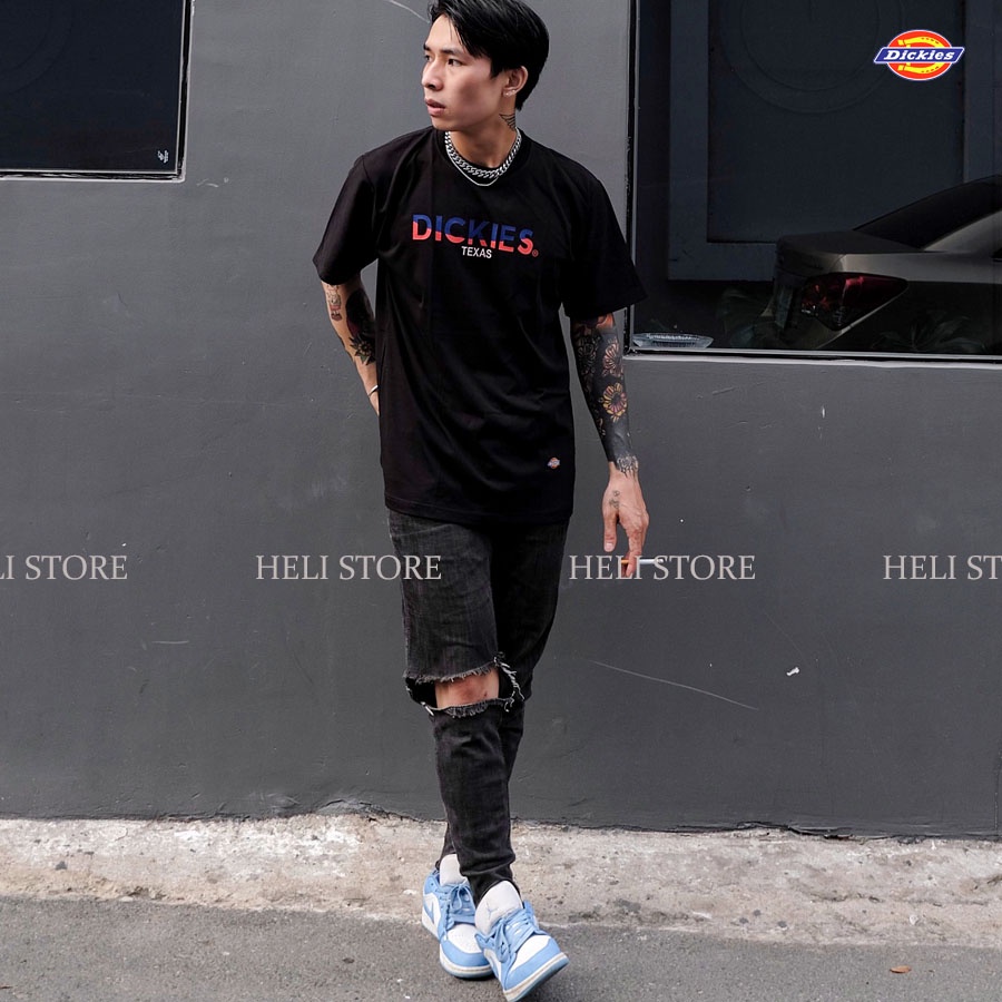 Áo thun Dickies - Teeshirt Dickies Original - Đen &amp; Trắng - Unisex nam nữ.