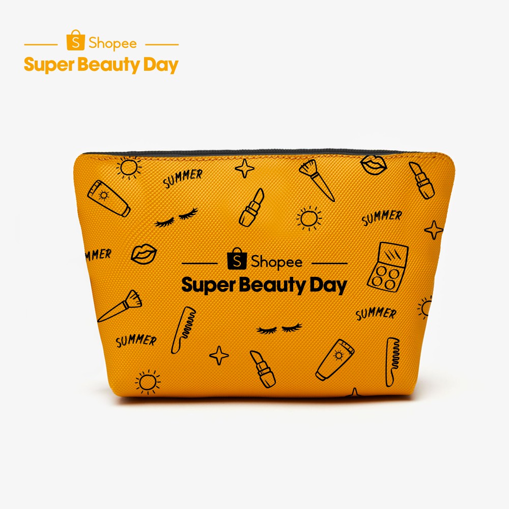 [HB GIFT] Túi Trang Điểm Shopee Super Beauty Day Gimmick