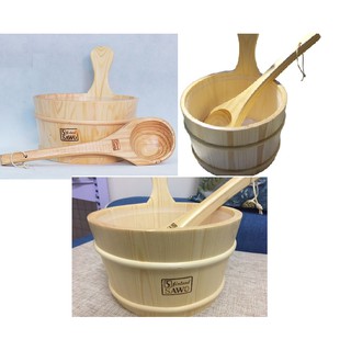 Xô muôi gỗ Sawo cho phòng xông hơi (XẢ KHO)