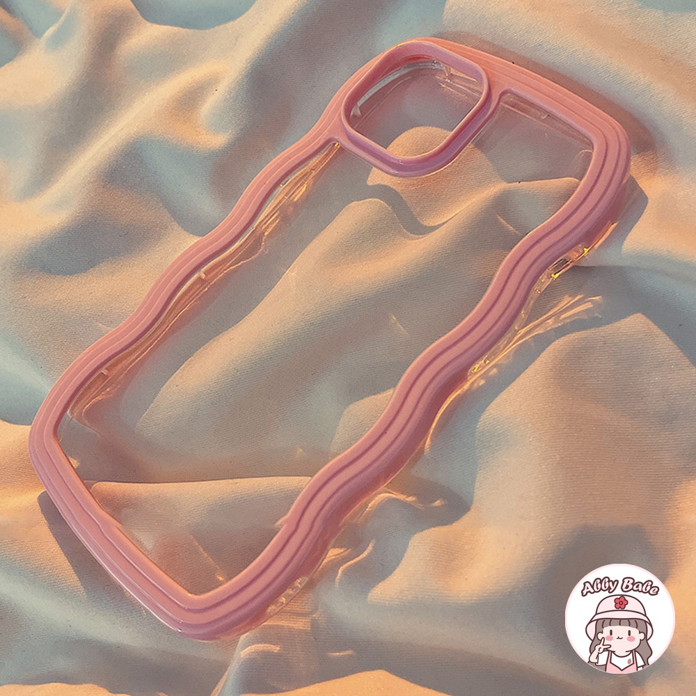 Ốp Điện Thoại TPU Mềm Trong Suốt Chống Sốc Chống Mồ Hôi Viền Gợn Sóng Cho IPhone 14 Pro Max 11 7Plus 13 12 11 Pro Max X XS XR