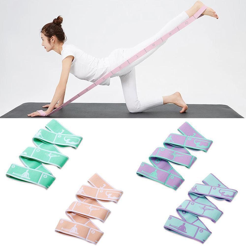 1 Dây Đai Kháng Lực Co Giãn Bằng Polyester Đa Năng Hỗ Trợ Tập Yoga / Pilates / Nhảy Múa Cho Người Mới Bắt Đầu TAYLOR1