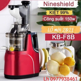 Máy ép chậm nguyên quả cổ to Nineshield KB-F8B/ Hongxin RH-312/ SAVTM JE0-7, Máy ép hoa quả trái cây tốc độ chậm