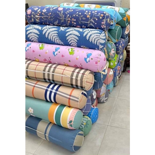 Vỏ gối ôm kéo khóa cotton 100% kích thước 33x105cm, áo gối ôm dây kéo nhiều màu cho bé người lớn