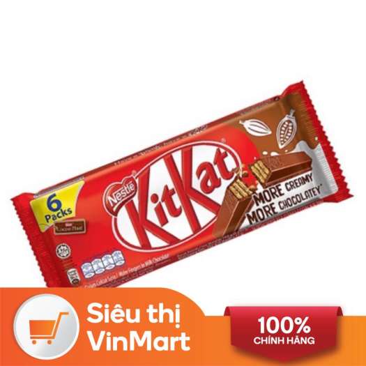 Bánh xốp phủ Socola/ trà xanh KitKat gói 136g