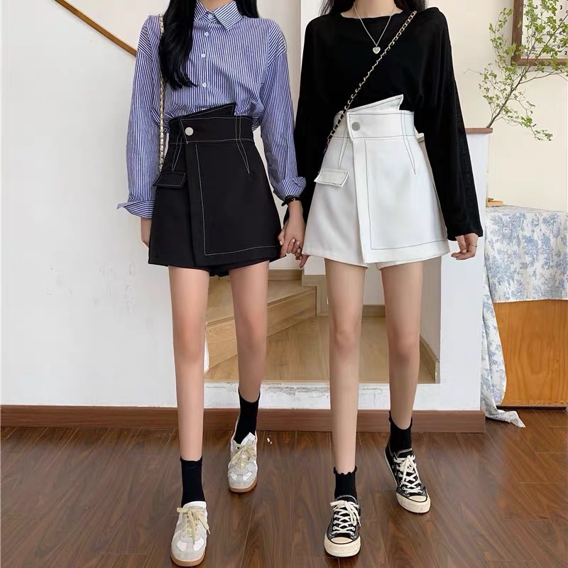 Chân Váy Chữ A Chỉ Nổi Có Quần Trong Chất Dày