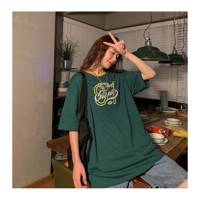 Áo thun tay lỡ unisex Chicago 97