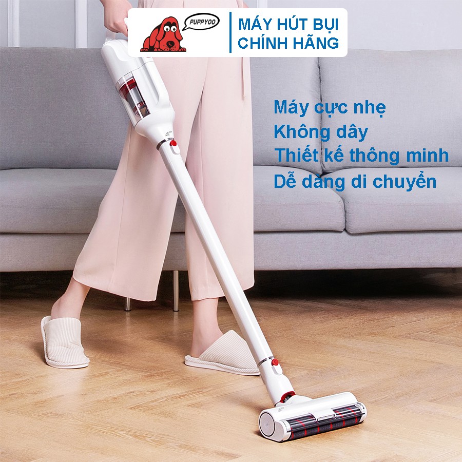 [PUPPYOO] Máy Hút Bụi Cầm Tay Không Dây PUPPYOO T10 Pro Công Suất 250W Lực Hút 17500 Pa Pin 2500mAh Bảo Hành 24 Tháng | BigBuy360 - bigbuy360.vn