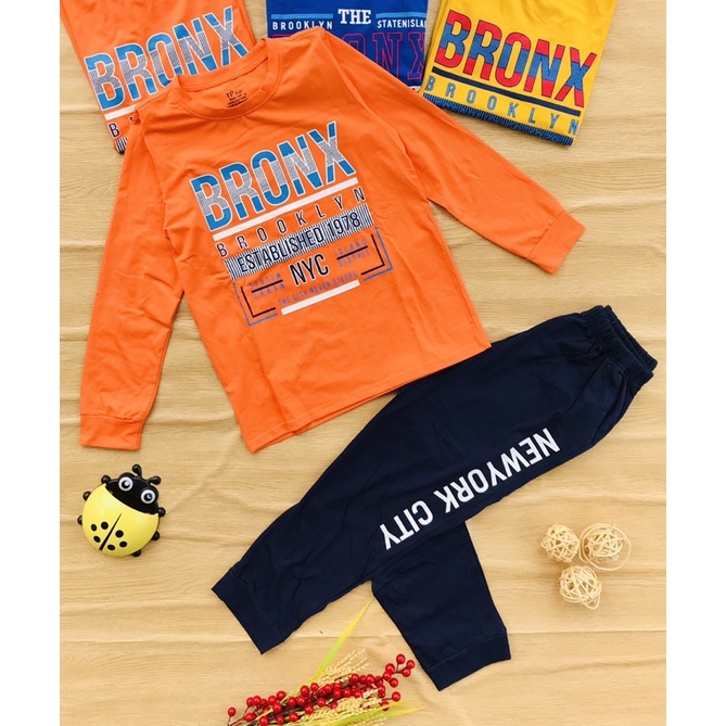 🚗 Bộ dài tay cotton hàng shop bé trai từ 35-60kg