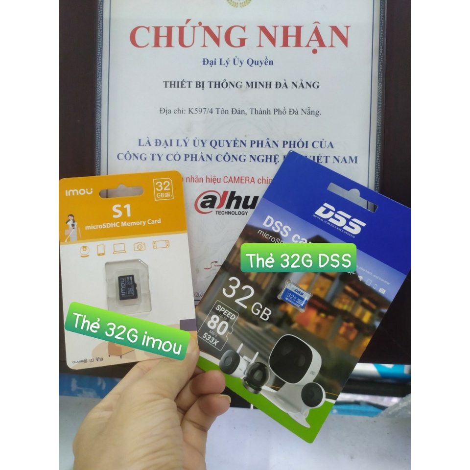 Thẻ nhớ imou 64GB/32GB dành cho Camera Imou, Ezviz... Chính hãng DSS, Bảo hành 24 Tháng đổi mới