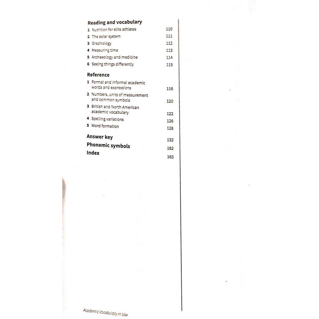 Sách - Academic Vocabulary in Use Edition with Answers Fahasa Reprint Edition: Vocabulary Reference and Practice