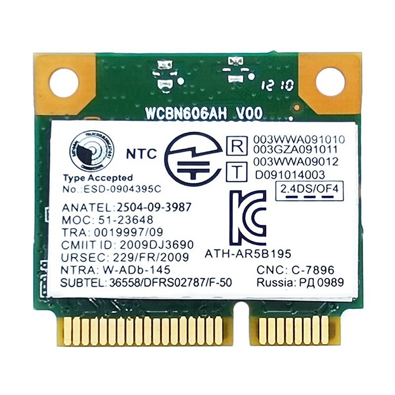 Thẻ Mạng Không Dây Cho Lenovo G480 G580 G780 Y480 Y580 Y570 2.4g 150mbps Bluetooth 3.0 Mini Pcie Ar5B195 | BigBuy360 - bigbuy360.vn
