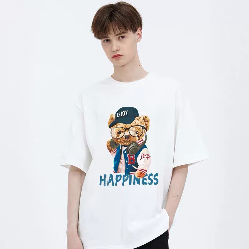 Áo thun NaSa Unisex Basic Tee 100% Cotton, phông trơn nam nữ tay lỡ oversize form rộng - AT10