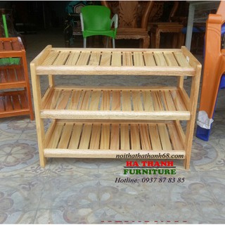 Kệ để giày dép gỗ 3 tầng rộng 62cm tiện dụng, hàng loại 1- có bảo hành.
