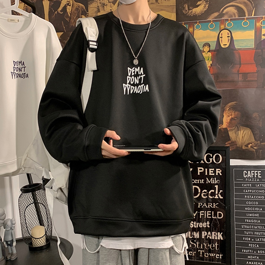 Áo dài tay Mèo Lưng NỈ BÔNG Unisex Phong Boutique Basic Sweater Ulzzang cặp đôi nam nữ form rộng oversize Hàn Quốc | BigBuy360 - bigbuy360.vn