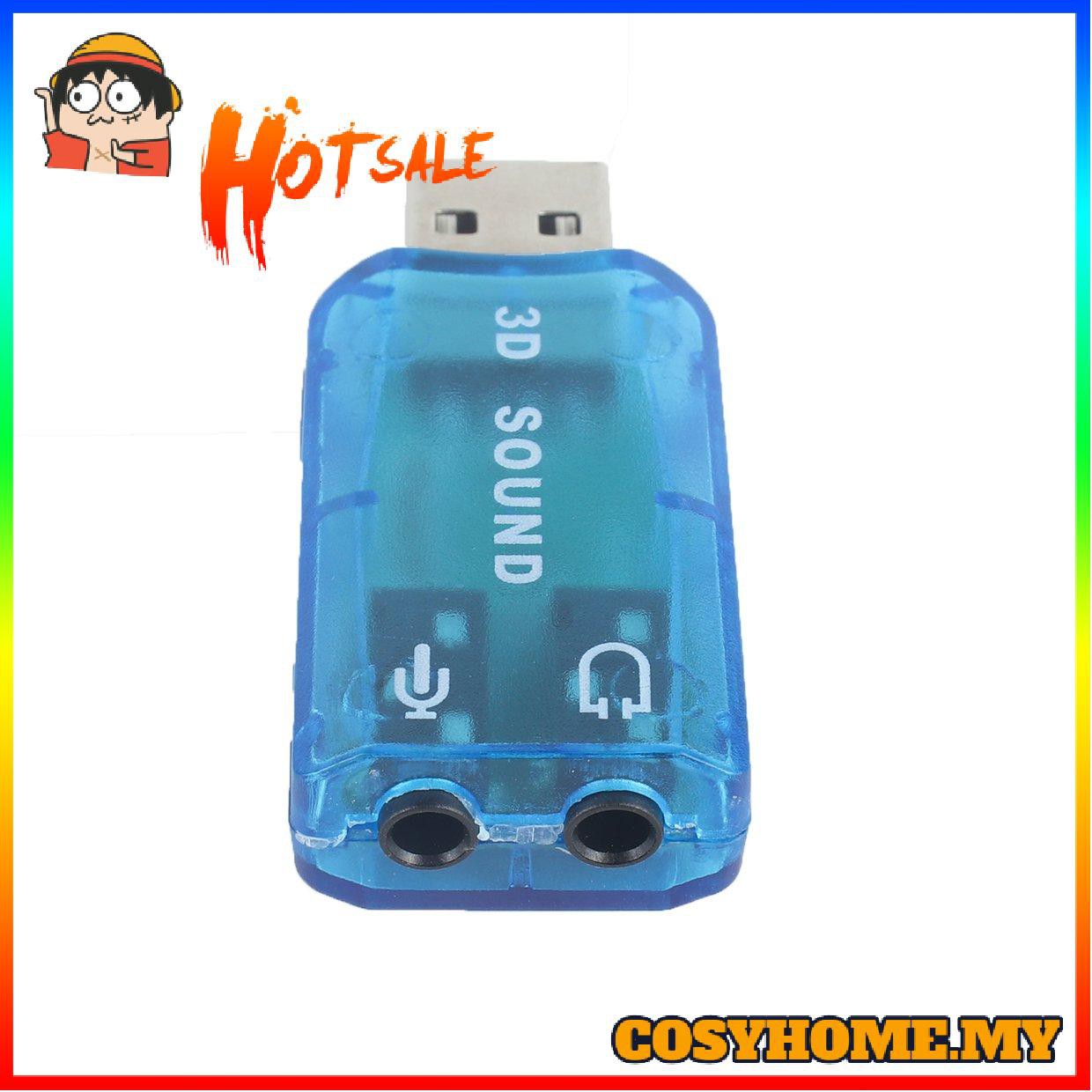 Usb 1.1 Mic / Loa Âm Thanh 7.1 Ch 3d Cho Pc Laptop