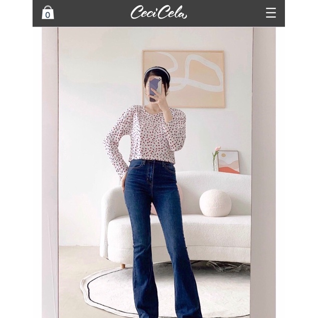 Áo hoa Ceci Cela size S newtag